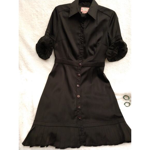 Classic Phoebe Couture Black Cocktail Dress Sz 6 - Picture 1 of 6